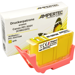Ampertec Tinte ersetzt Canon PFI-300Y 4196C001 yellow
