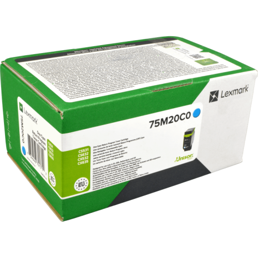 Lexmark Toner 75M20C0 cyan