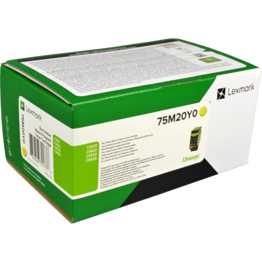 Lexmark Toner 75M20Y0 yellow