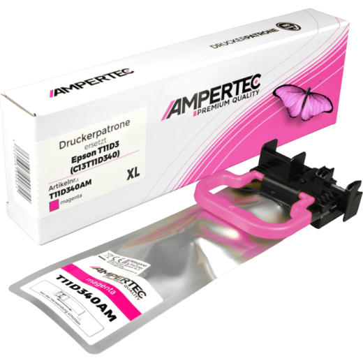 Ampertec Tinte ersetzt Epson C13T11D340 T11DM magenta