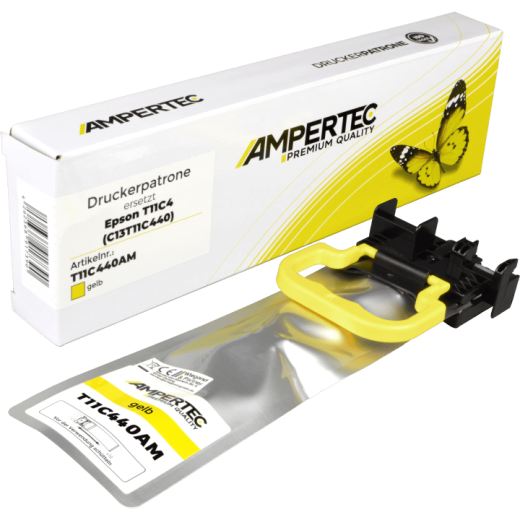 Ampertec Tinte ersetzt Epson C13T11C440 T11C4 yellow L