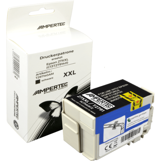 Ampertec Tinte ersetzt Epson C13T279140 schwarz 27XXL