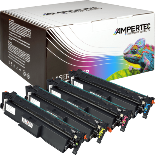 4 Ampertec Toner ersetzt Canon 069 Multipack KCMY