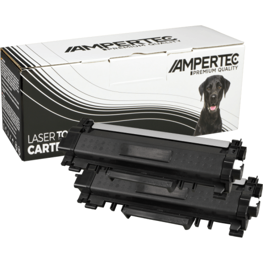 2 Ampertec Toner ersetzt Brother TN-2420 Doppelpack schwarz