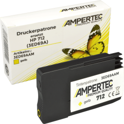Ampertec Tinte ersetzt HP 3ED69A 712 yellow