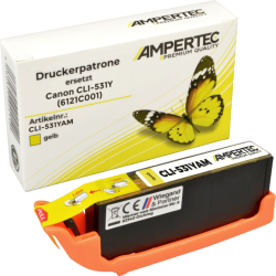 Ampertec Tinte ersetzt Canon CLI-531Y yellow