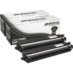 2 Ampertec Toner ersetzt Brother TN-247BK Doppelpack schwarz