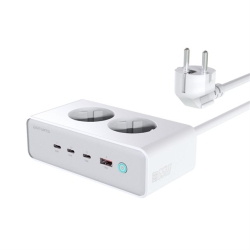 4smarts Desk Charger GaN 65W with AC sockets white