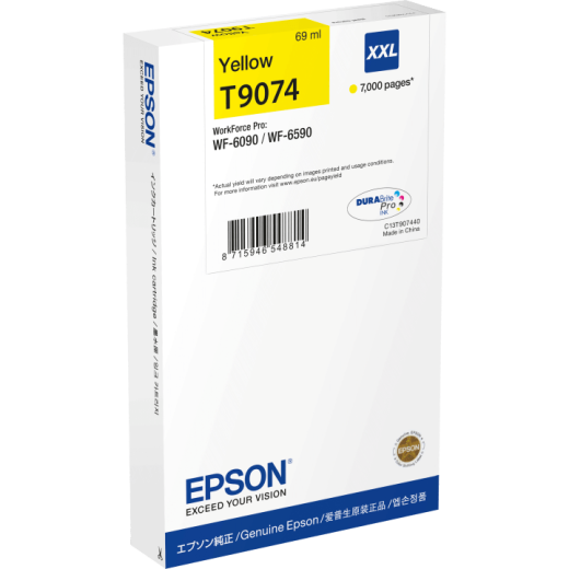 Epson Tinte C13T90744N yellow T9074