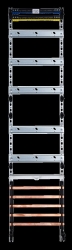 F-TRONIC Verteilerfeld VSB 1-feldrig H=1050mm 5-reihig...