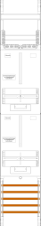 F-TRONIC Zählerfeld Z16 1-feldrig H=1350mm 2-3.HZ