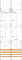 F-TRONIC Zählerfeld Z16ZR6 2-feldrig H=1350mm 3-3.HZ 1 TRE