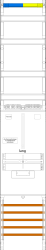 F-TRONIC Zählerfeld VZ6L 1-feldrig H=1350mm 1-3.HZ