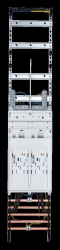 F-TRONIC Zählerfeld E19 1-feldrig H=1350mm 2-eHZ