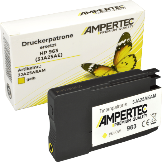 Kompatible Tinte ersetzt HP 3JA25AE 963 yellow