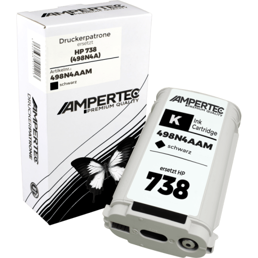 Kompatible Tinte ersetzt HP 498N4A 738 schwarz