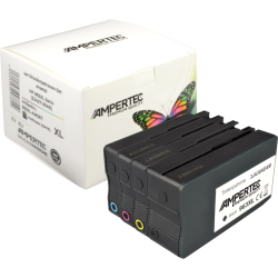 4 Ampertec Tinten ersetzt HP 3YP35AE 963XL Multipack KCMY