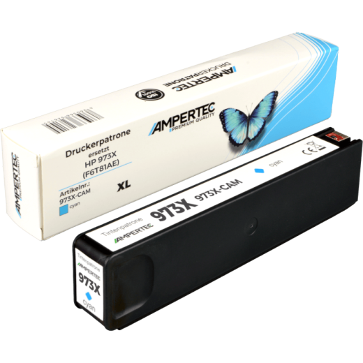 Kompatible Tinte ersetzt HP F6T81AE 973X cyan