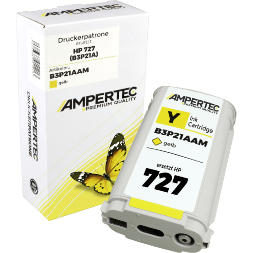 Kompatible Tinte ersetzt HP B3P21A 727 yellow
