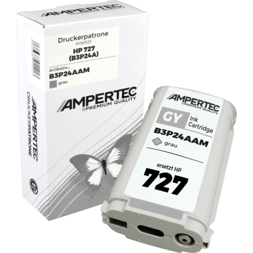 Kompatible Tinte ersetzt HP B3P24A 727 grey