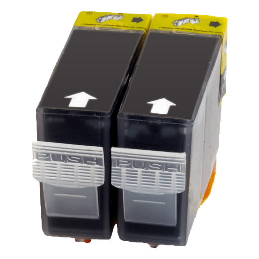 2 Kompatible Tinten ersetzt Canon BCI-3eBK Doppelpack schwarz