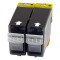 2 Kompatible Tinten ersetzt Canon BCI-3eBK Doppelpack schwarz