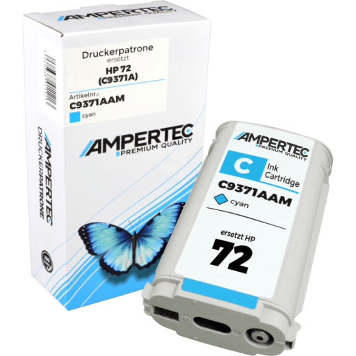 Kompatible Tinte ersetzt HP C9371A 72 cyan