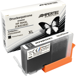 Kompatible Tinte ersetzt HP CB322EE 364XL photo schwarz
