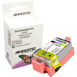 Kompatible Tinte ersetzt Canon 1511B001 CLI-36 4-farbig...