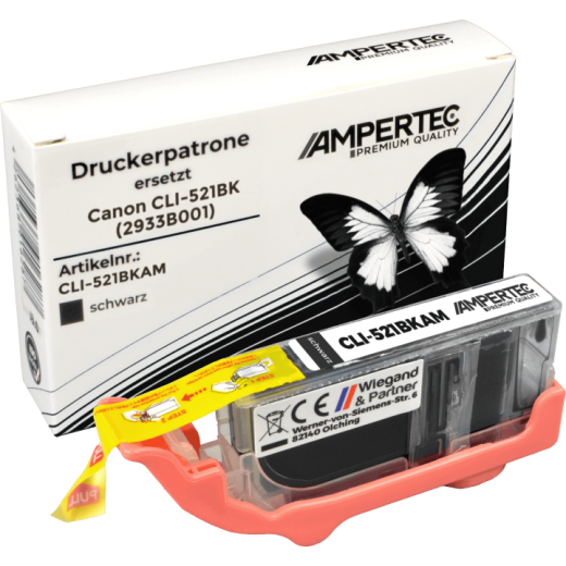 Kompatible Tinte ersetzt Canon CLI-521BK schwarz