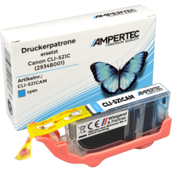 Kompatible Tinte ersetzt Canon CLI-521C cyan