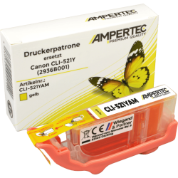 Kompatible Tinte ersetzt Canon CLI-521Y yellow
