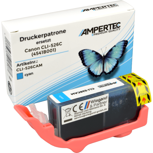 Kompatible Tinte ersetzt Canon 4541B001 CLI-526C cyan