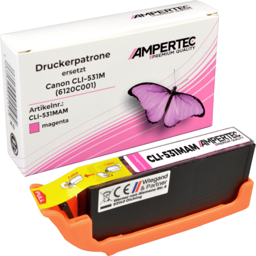 Kompatible Tinte ersetzt Canon CLI-531M magenta