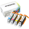 4 Kompatible Tinten ersetzt Canon CLI-551XL Multipack KCMY