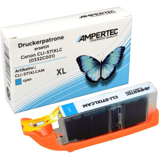 Kompatible Tinte ersetzt Canon CLI-571XLC cyan