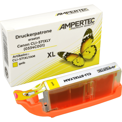 Kompatible Tinte ersetzt Canon CLI-571XLY yellow