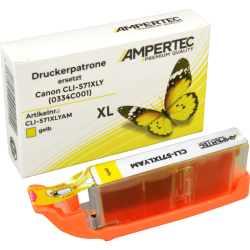 Kompatible Tinte ersetzt Canon CLI-571XLY yellow