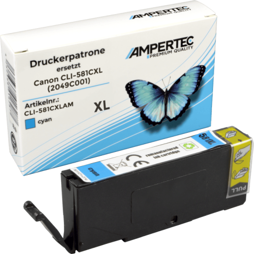 Kompatible Tinte ersetzt Canon CLI-581C XL cyan