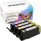 4 Ampertec Tinten ersetzt Canon CLI-581XXL Multipack KCMY