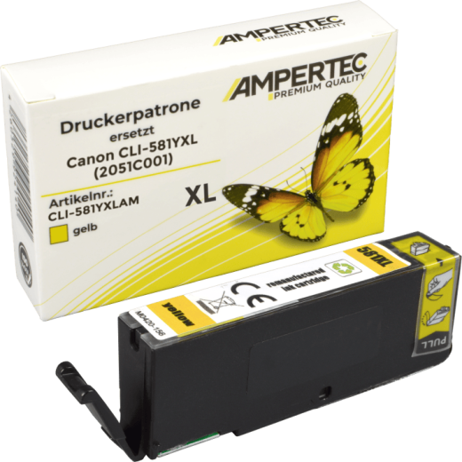 Kompatible Tinte ersetzt Canon CLI-581Y XL yellow