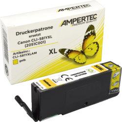 Kompatible Tinte ersetzt Canon CLI-581Y XL yellow