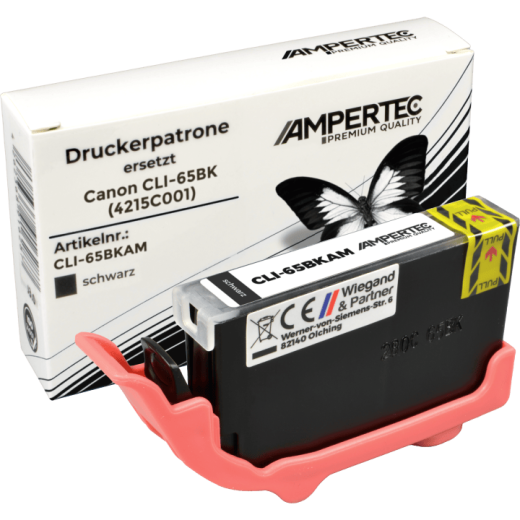 Kompatible Tinte ersetzt Canon CLI-65BK 4215C001 schwarz