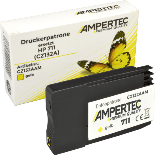 Kompatible Tinte ersetzt HP CZ132A 711 yellow