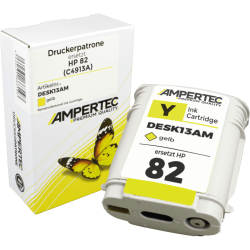 Kompatible Tinte ersetzt HP C4913A No 82 yellow