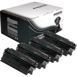 4 Kompatible Toner ersetzt HP Q7553X 53X Multipack schwarz