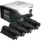 4 Kompatible Toner ersetzt HP Q7553X 53X Multipack schwarz