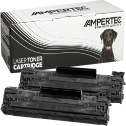 2 Kompatible Toner ersetzt HP CB435AD 35A Doppelpack schwarz