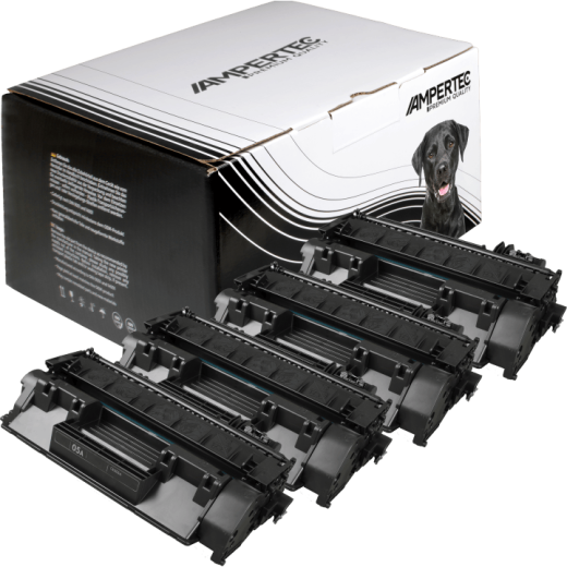 4 Kompatible Toner ersetzt HP CE505A 05A Multipack schwarz