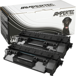 2 Kompatible Toner ersetzt HP CE505D 05A Doppelpack schwarz